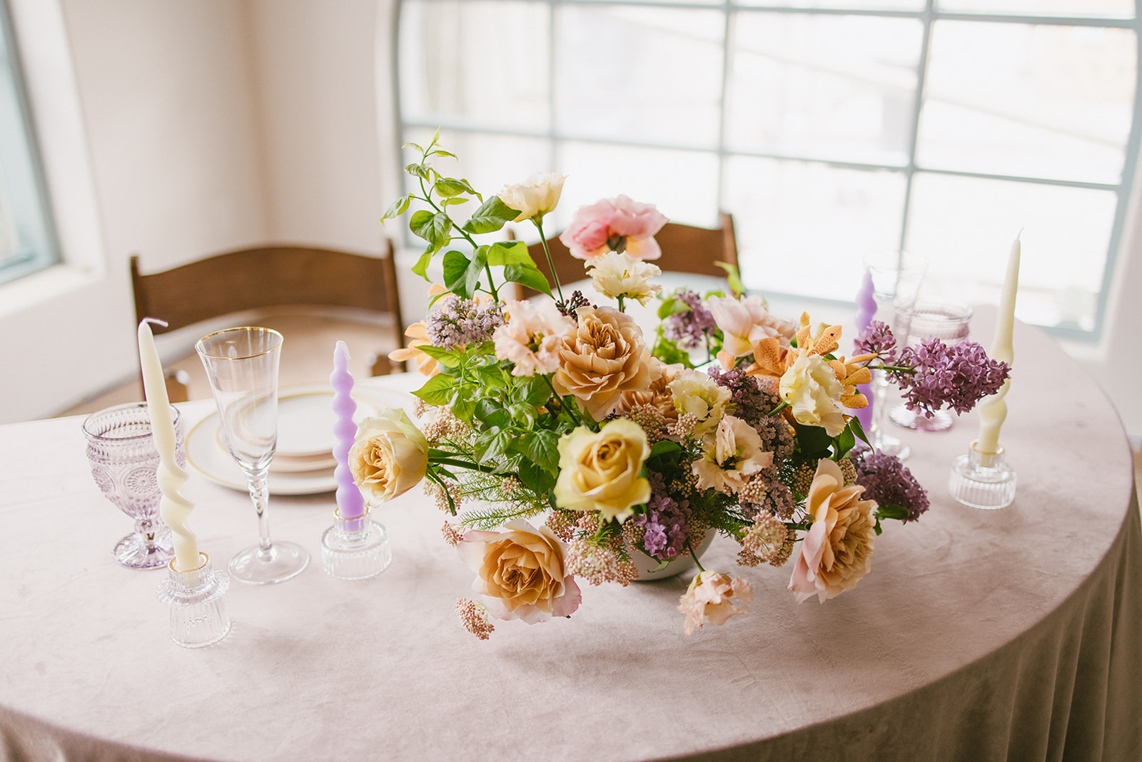 bright bride and groom head table at San Clemente Wedding Venue