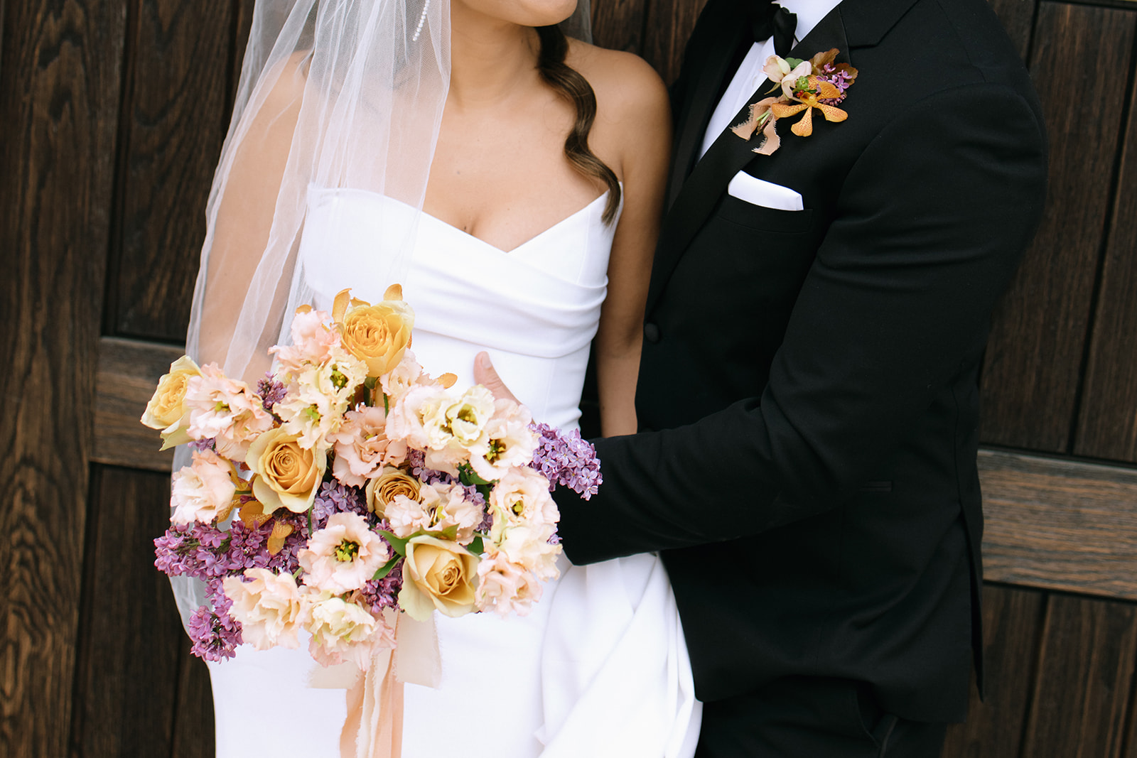 bridal portraits outside San Clemente Wedding Venue