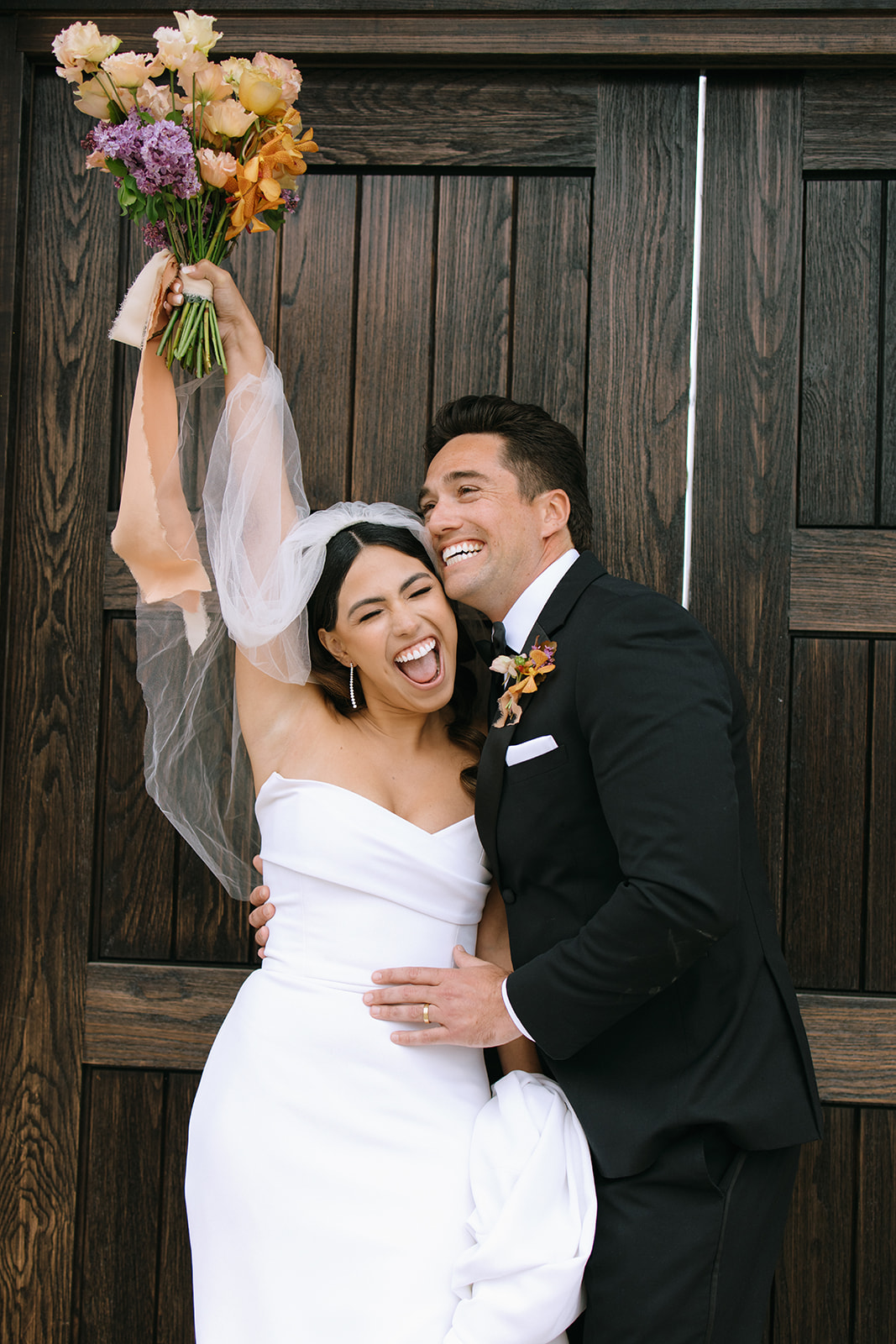 bride and groom portrait at San Clemente Wedding Venue