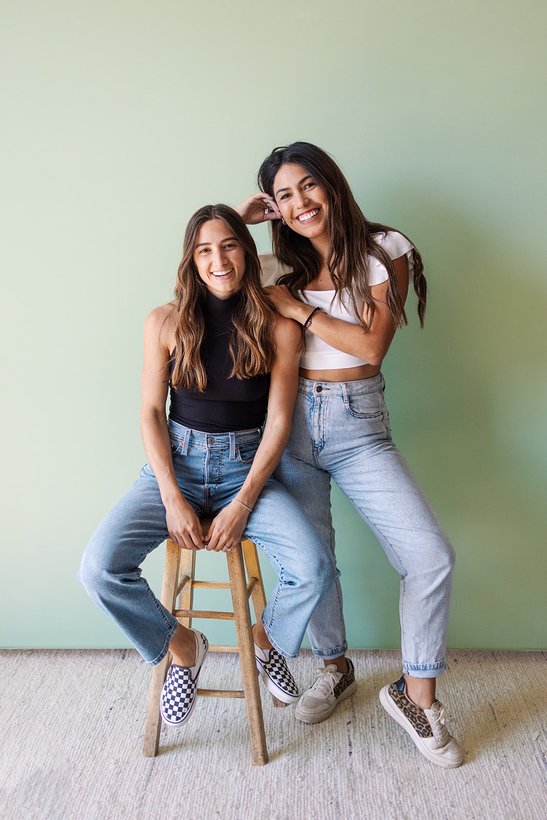 two business owners posing during a Small Business Branding Photography shoot 