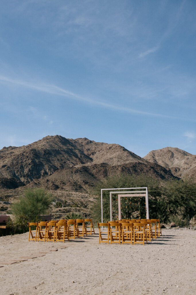 the Palm Springs wedding ceremony location