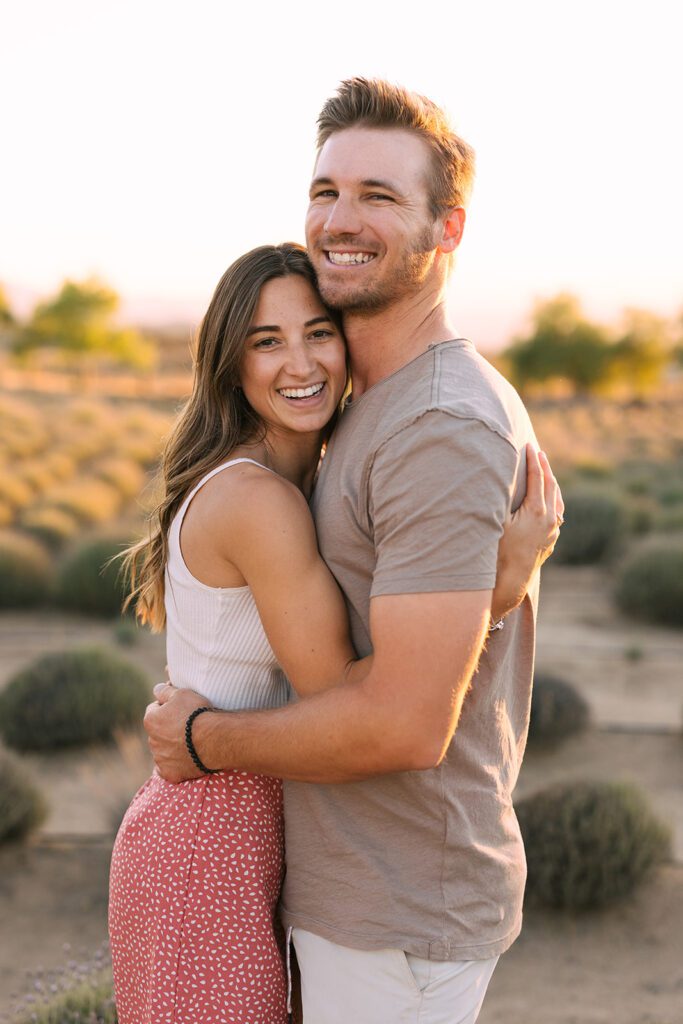 lavender farm couples shoot