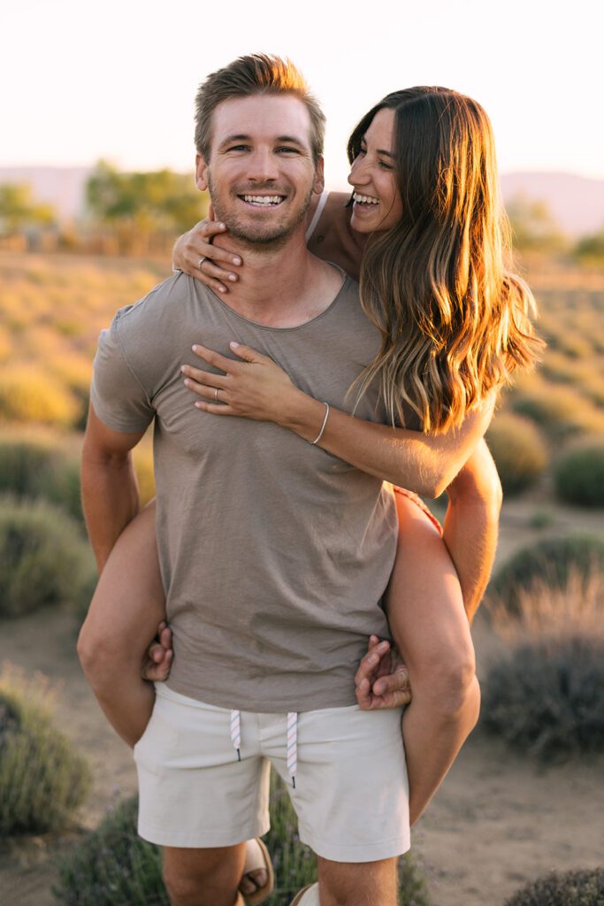 lavender farm couples shoot