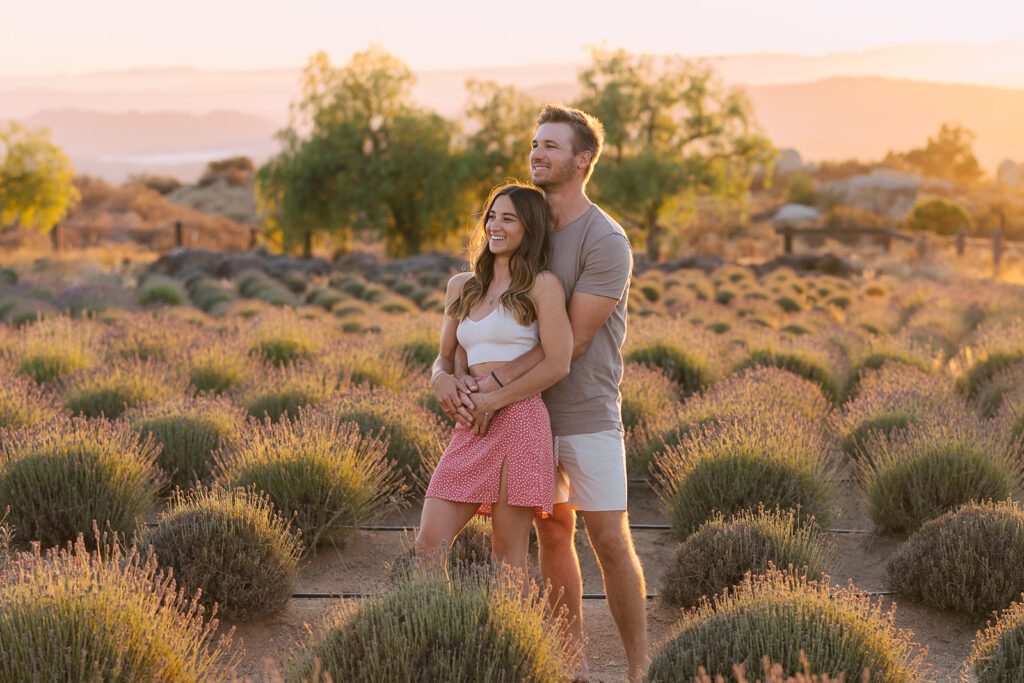 lavender farm couples shoot