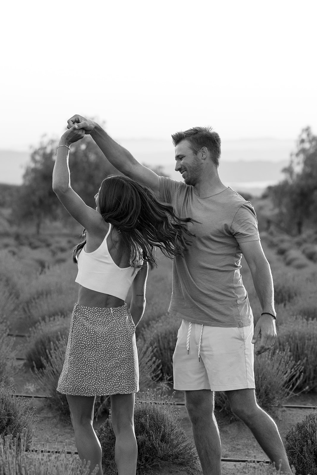 lavender farm couples shoot