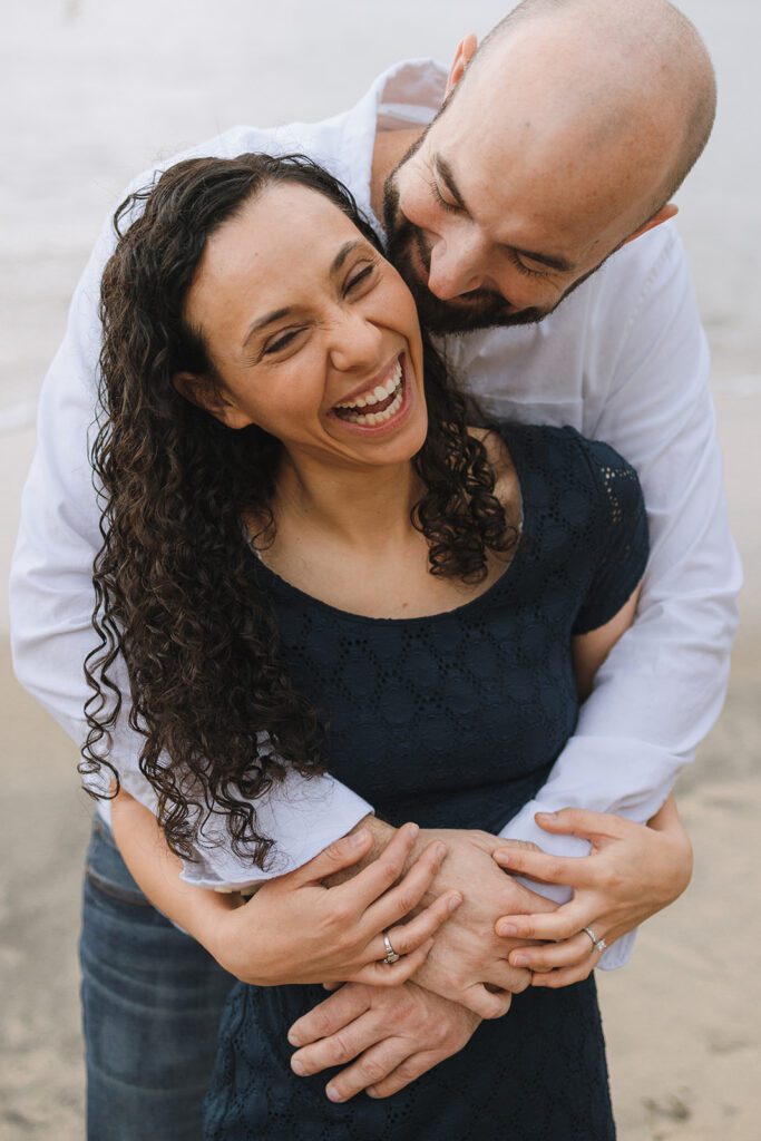 rock climbing couples shoot