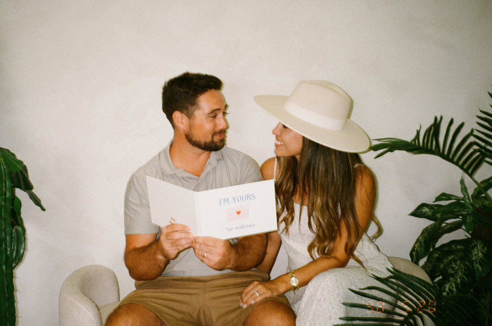 film branding photos in a studio