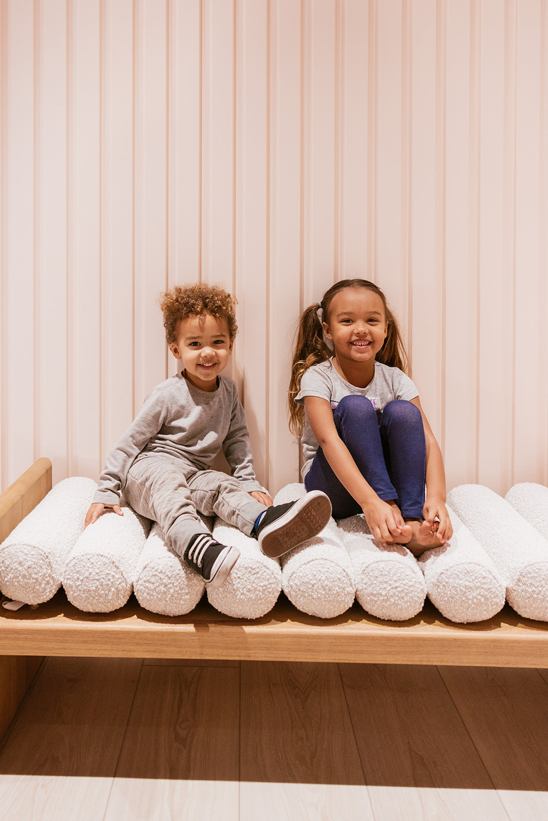 lifestyle branding photography for a Chiropractor of children at the office