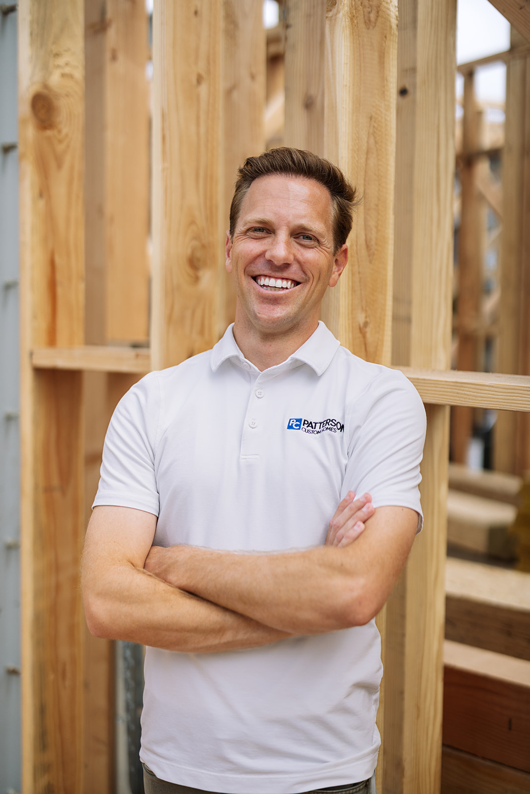 a man smiling for an orange county headshot photographer