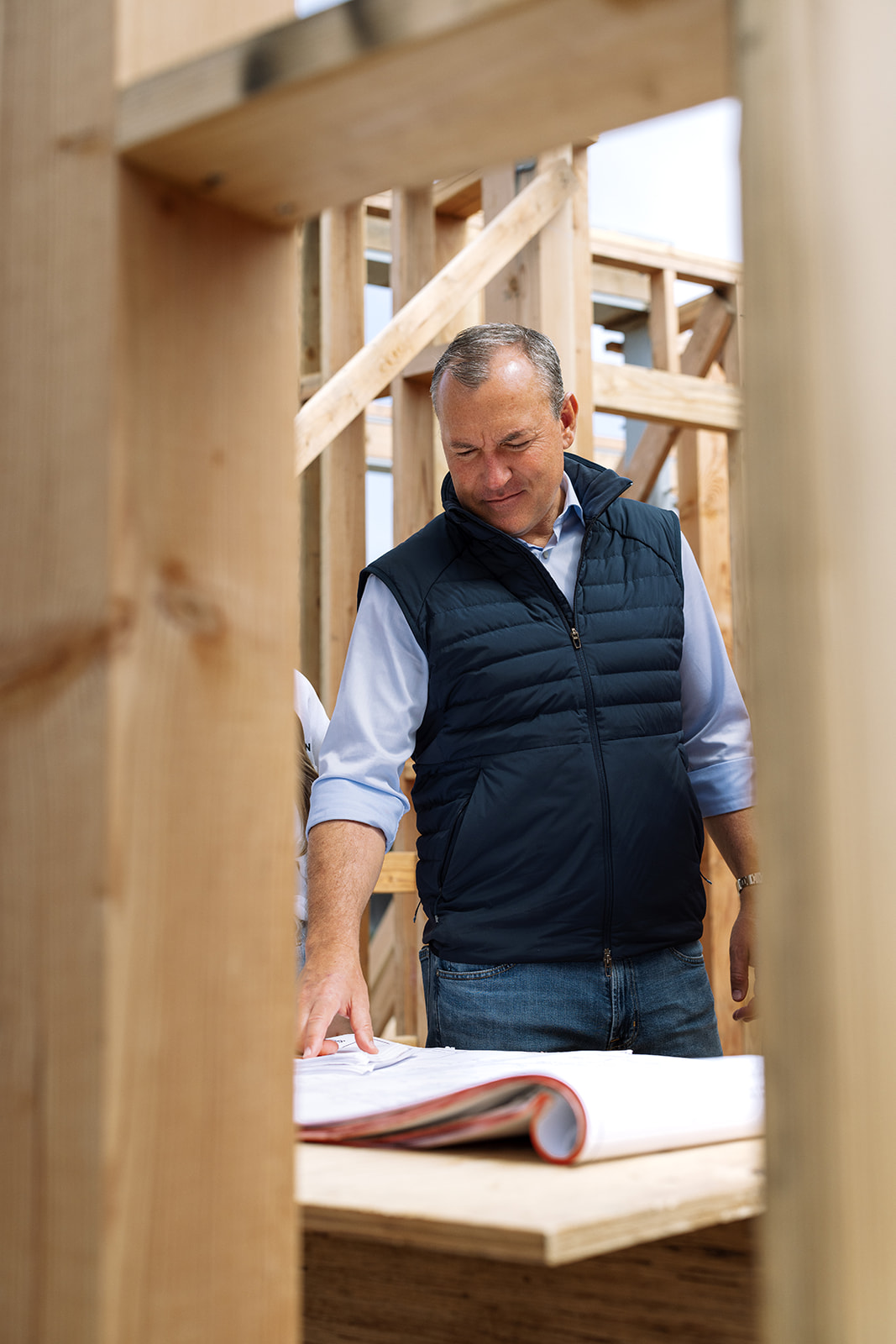 business owner in action during a brand photoshoot