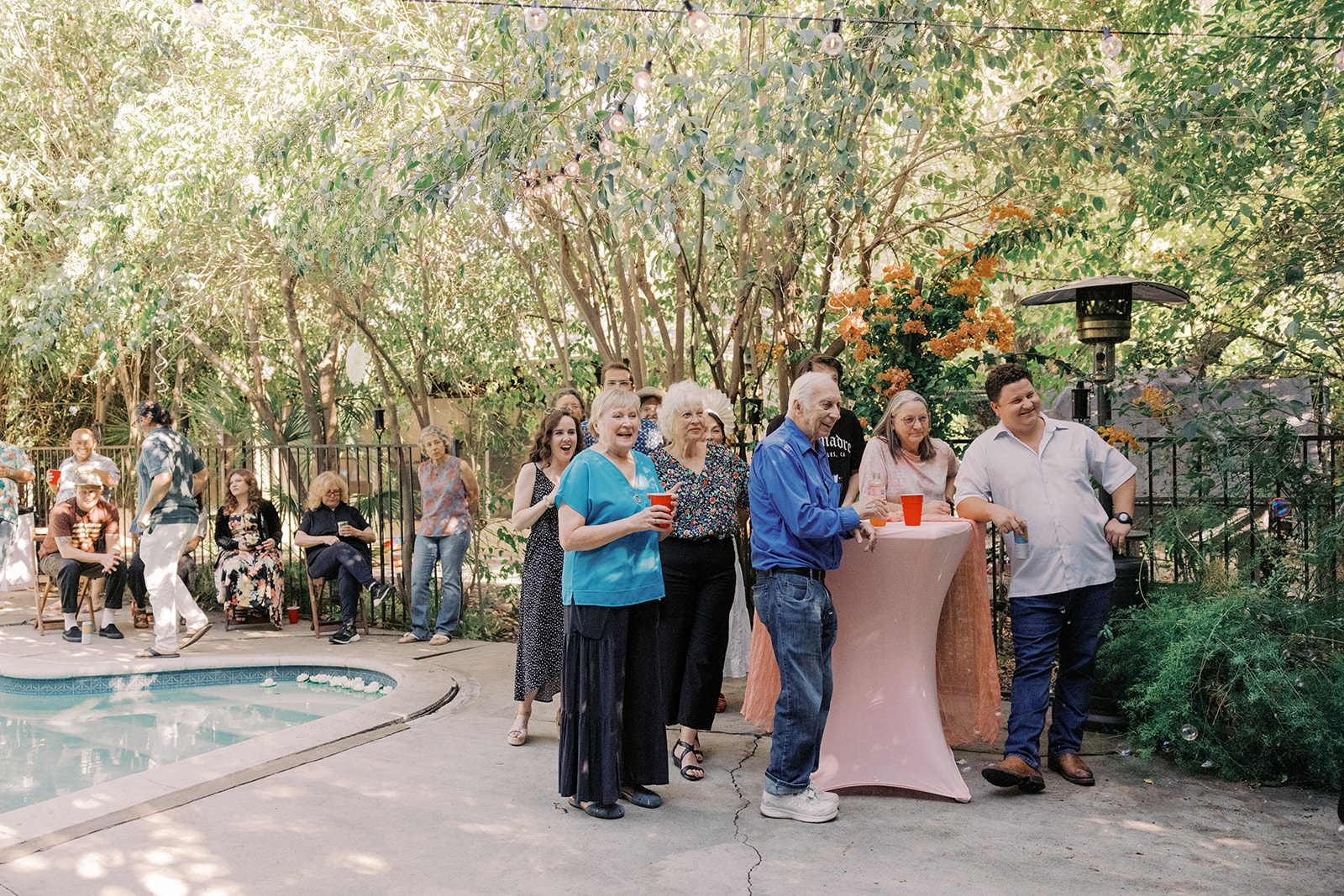 the guests reaction to learning they were also at a Small Intimate Wedding