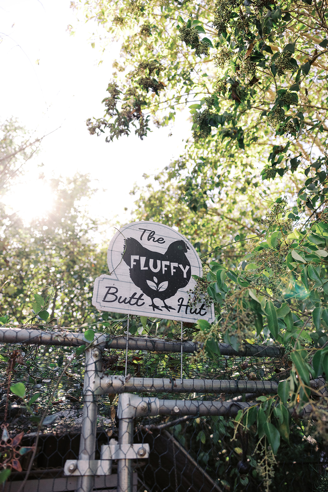 their chicken house sign 